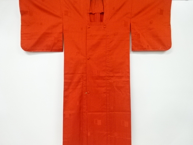 リサイクル　格子模様織出し雨コート